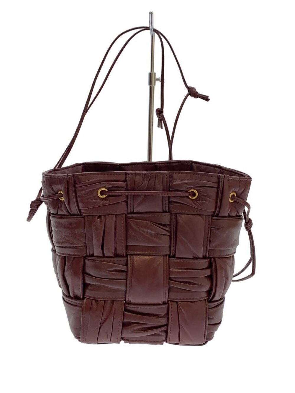 BOTTEGA VENETA Shoulder Bag Bordeaux CASSETTE BUCKET